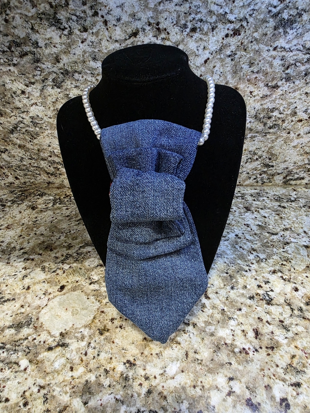 Tie Necklace 2-in-1 - Denim